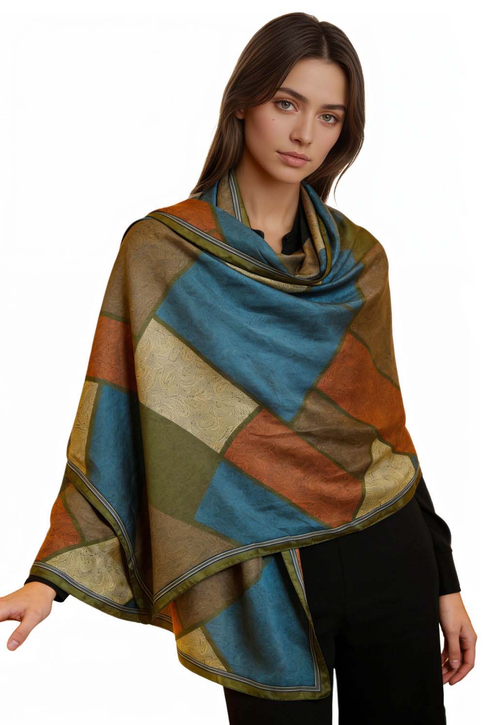 xyueanlo CC-012 Color Canvas Scarf - View 1